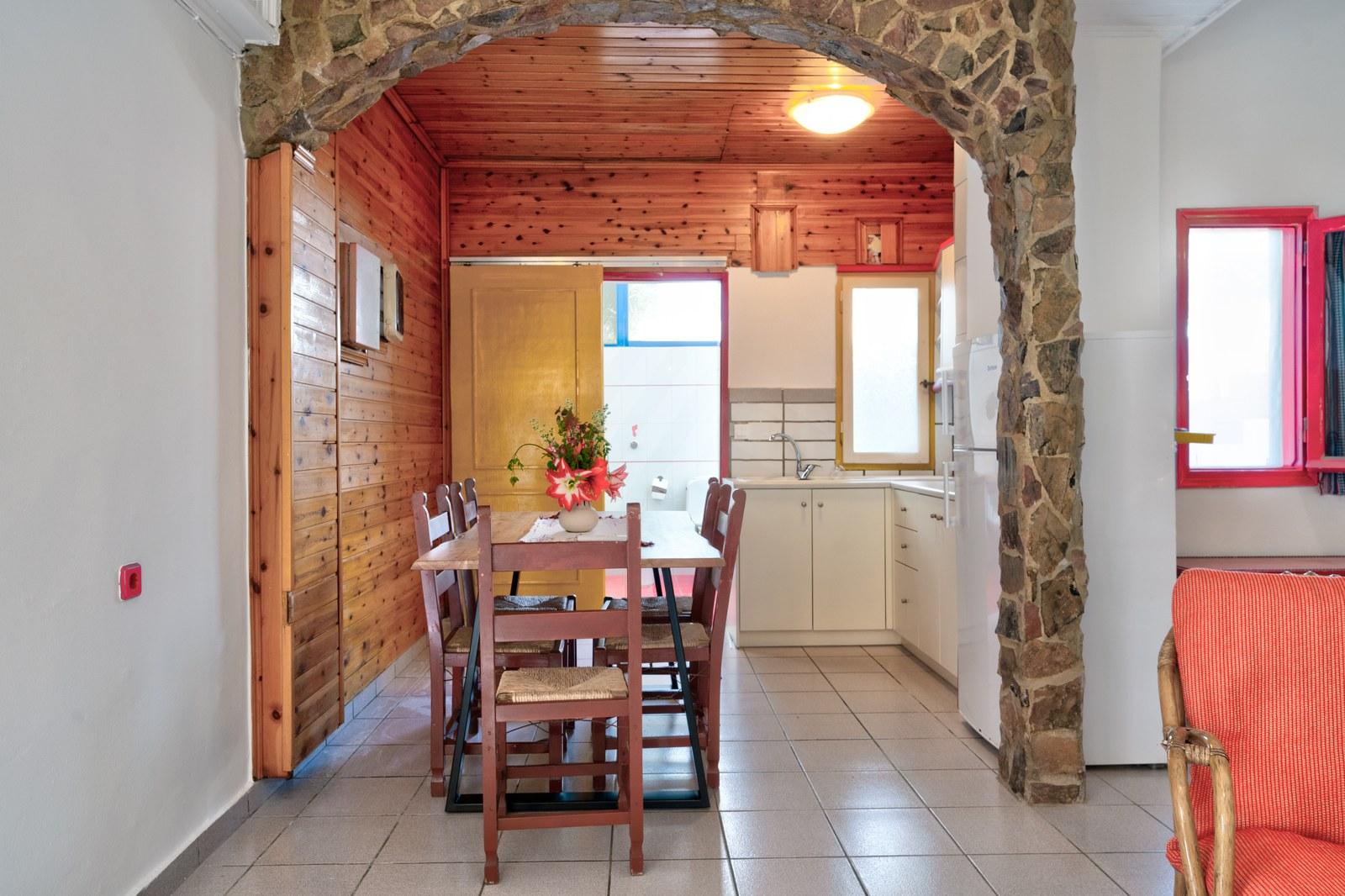 Inside garden apartment two, with its timber half-floor