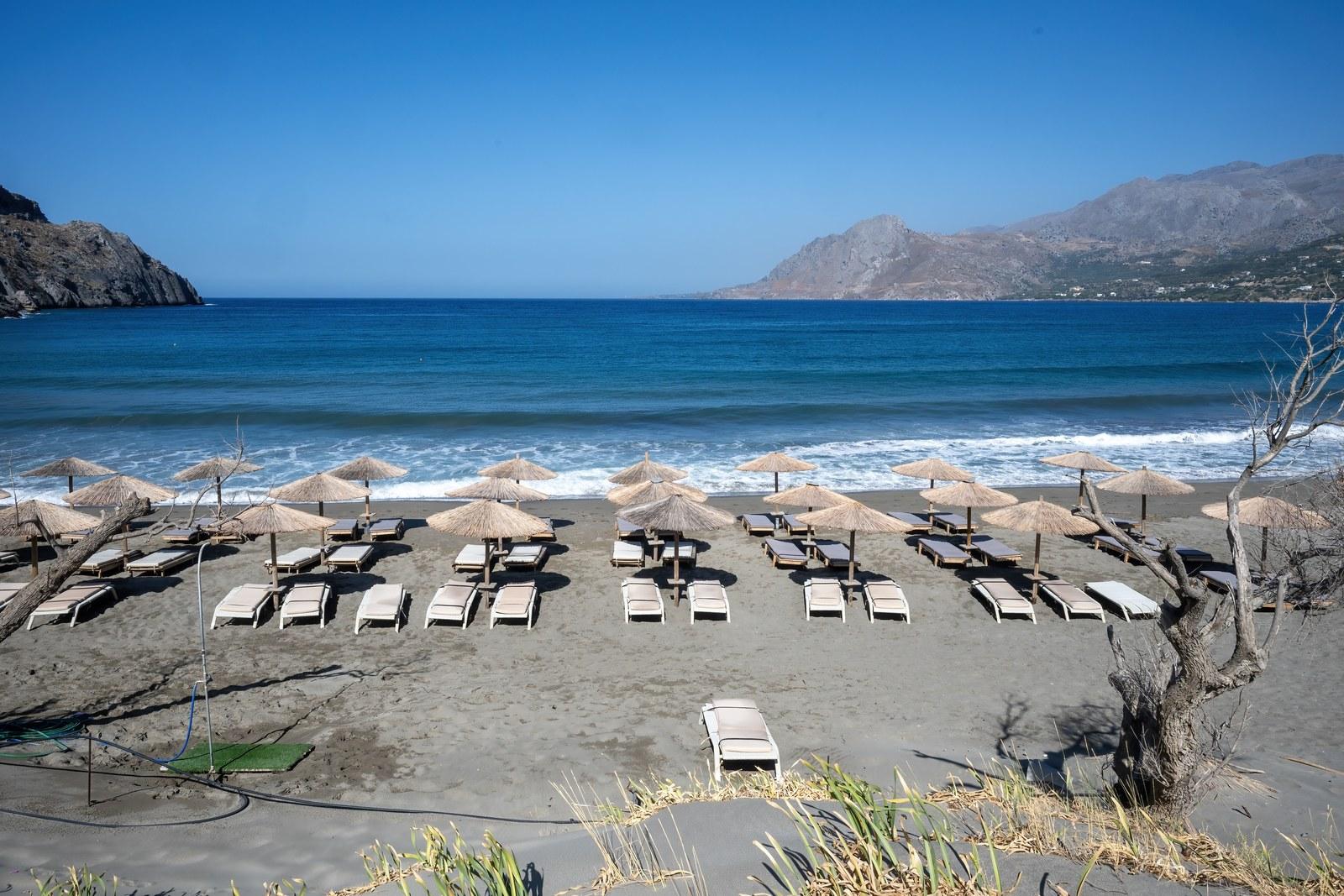 The beach at Plakias