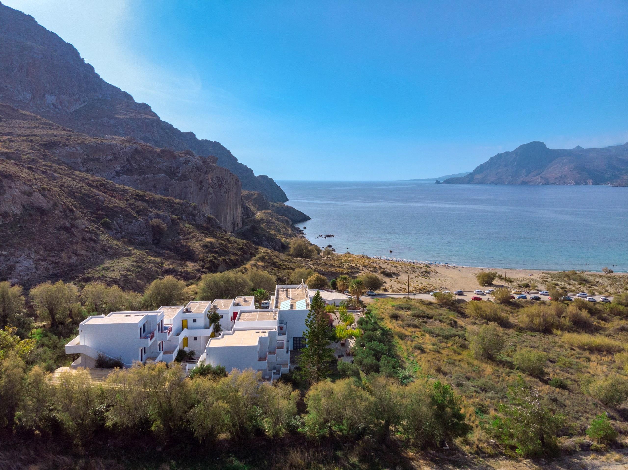 Plakias bay from the air