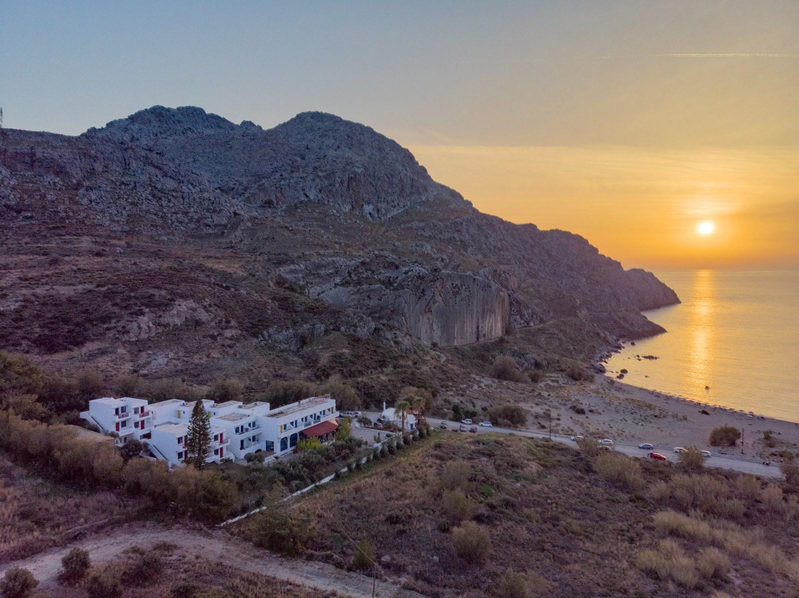 Plakias bay from the air