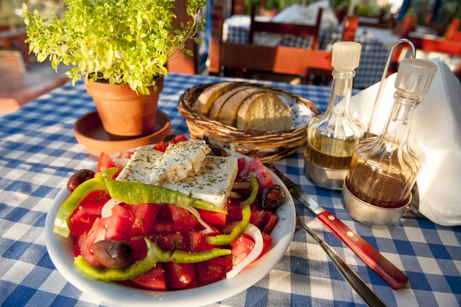 A dish from the kitchen at Plakias Bay