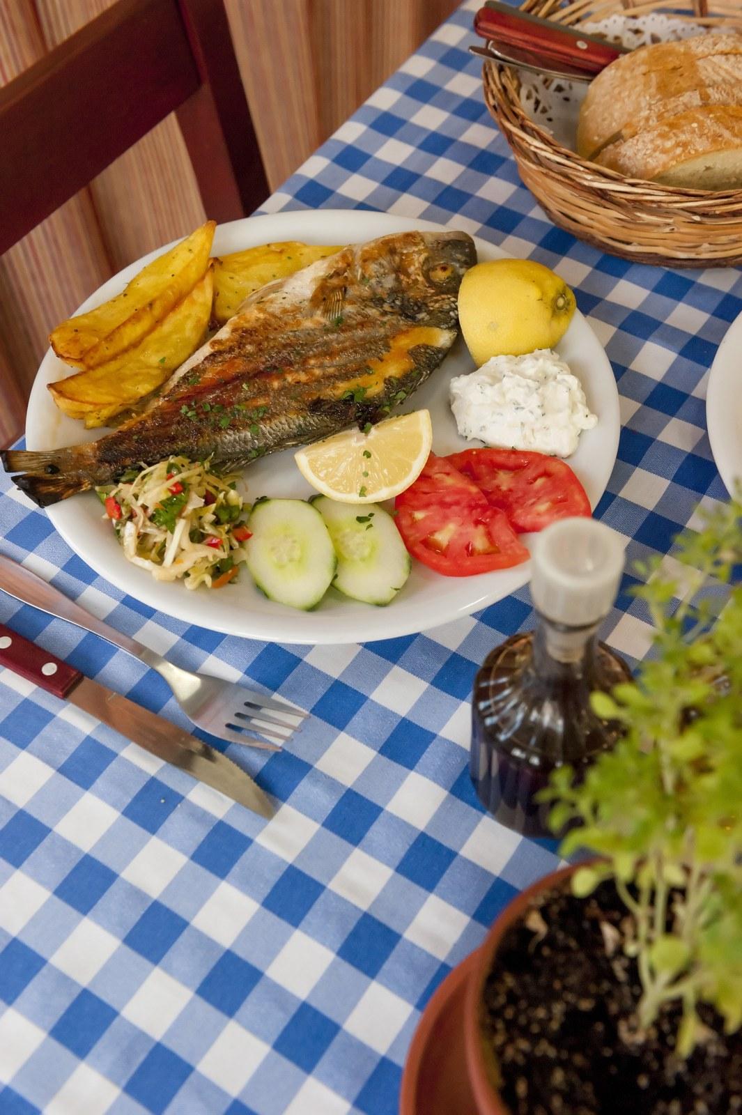 A dish from the kitchen at Plakias Bay