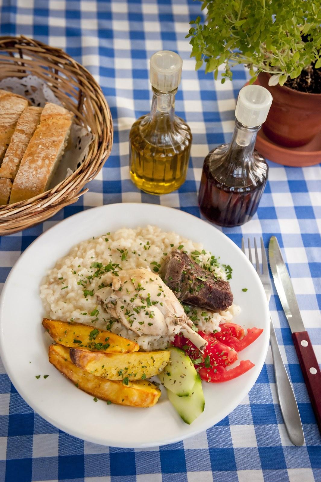 A dish from the kitchen at Plakias Bay