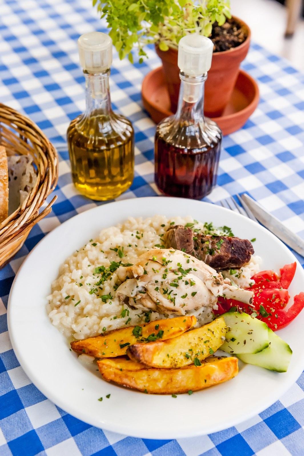 A dish from the kitchen at Plakias Bay