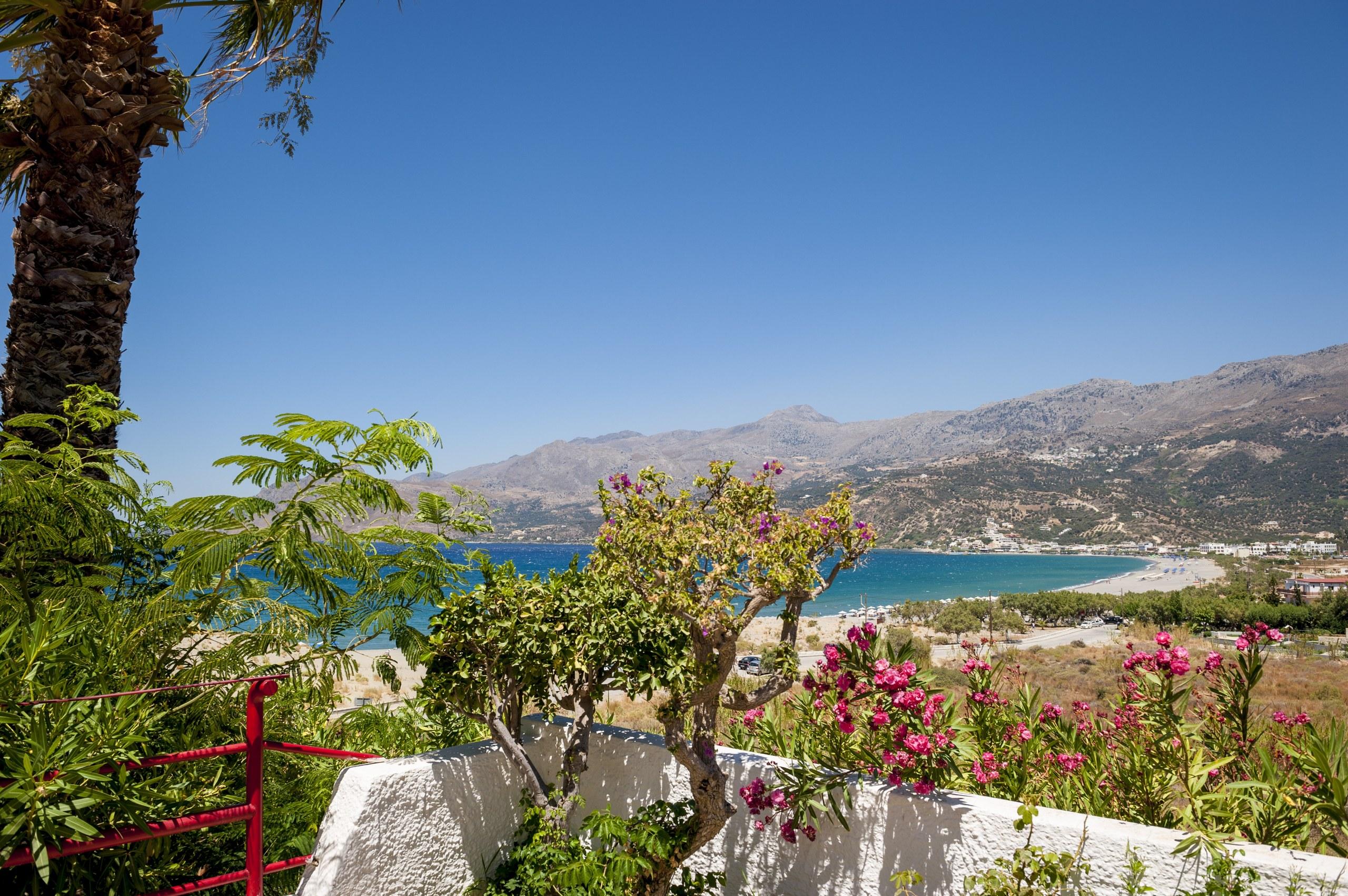 The landscape around Plakias
