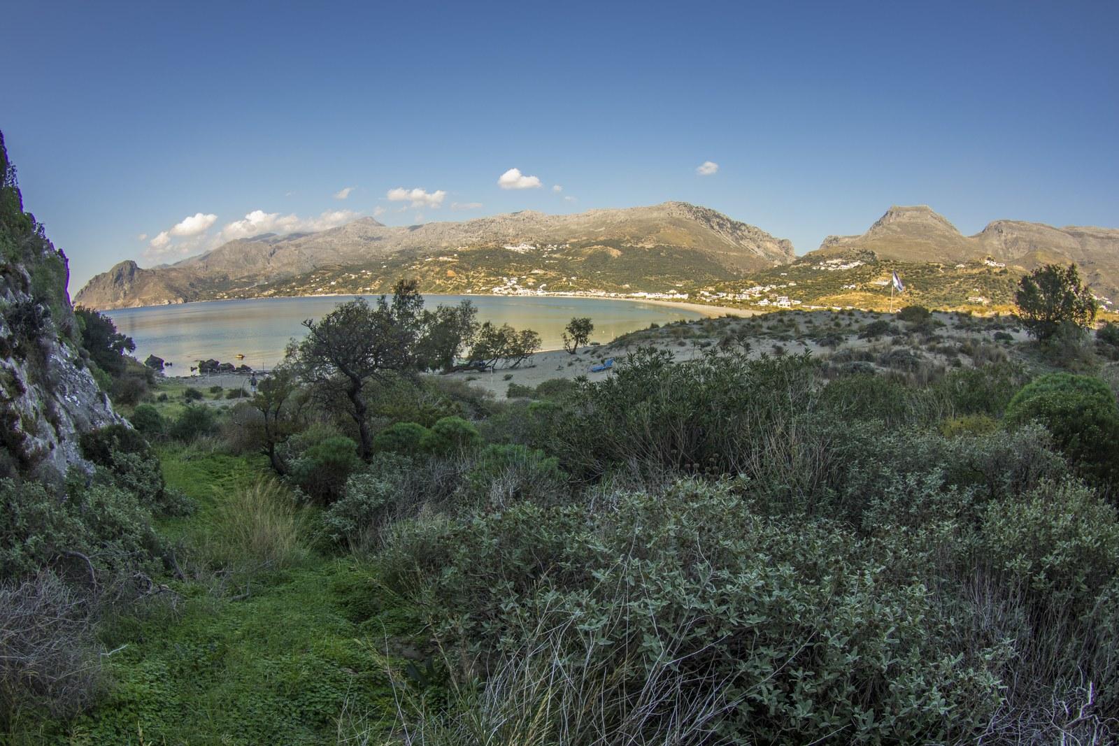The landscape around Plakias